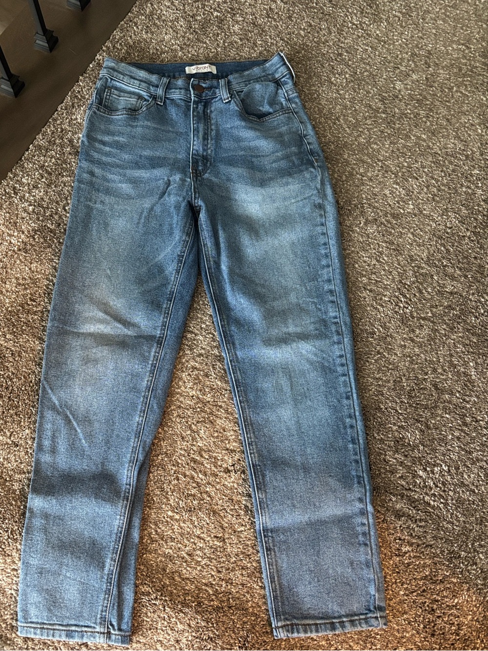 Vibrant  Light Blue Straight leg Jeans
